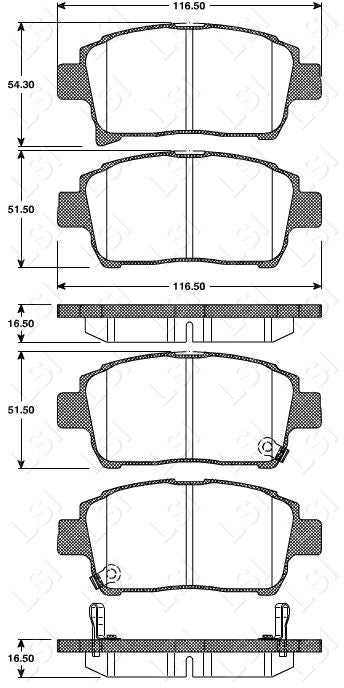 Front Bendix GCT Brake Pads and Disc Rotors for Toyota Prius NHW10R NHW11R 97-03