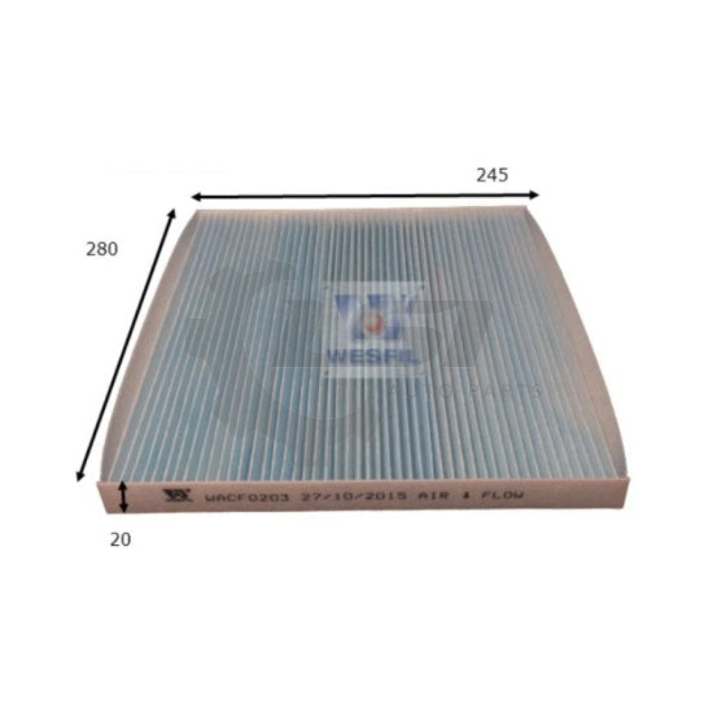 1 X Wesfil Cabin Air Pollen Filter Wacf0203