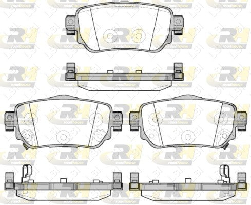 Rear Brake Pads and Disc Rotors Set for Renault Koleos 08/2016 - on Electrical H/B ONLY
