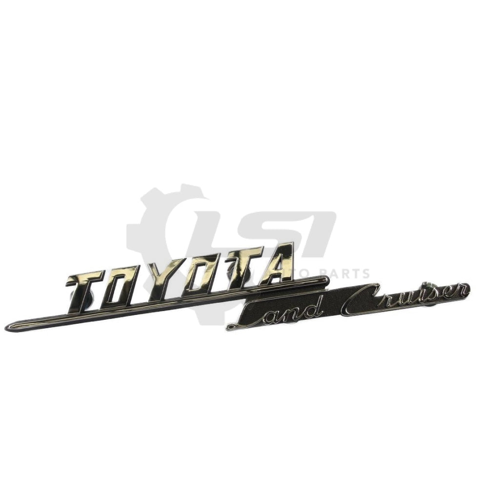 2X Genuine Toyota Landcruiser 45 40 Series Fj Hj Front Fender Badge Emblem Plate