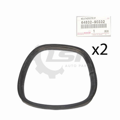2X Genuine Toyota Landcruiser Hj47 Rear Corner Window 1/4 Quarter Glass Rubber Seal