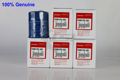 5 X Genuine Honda Oil Filters Filter