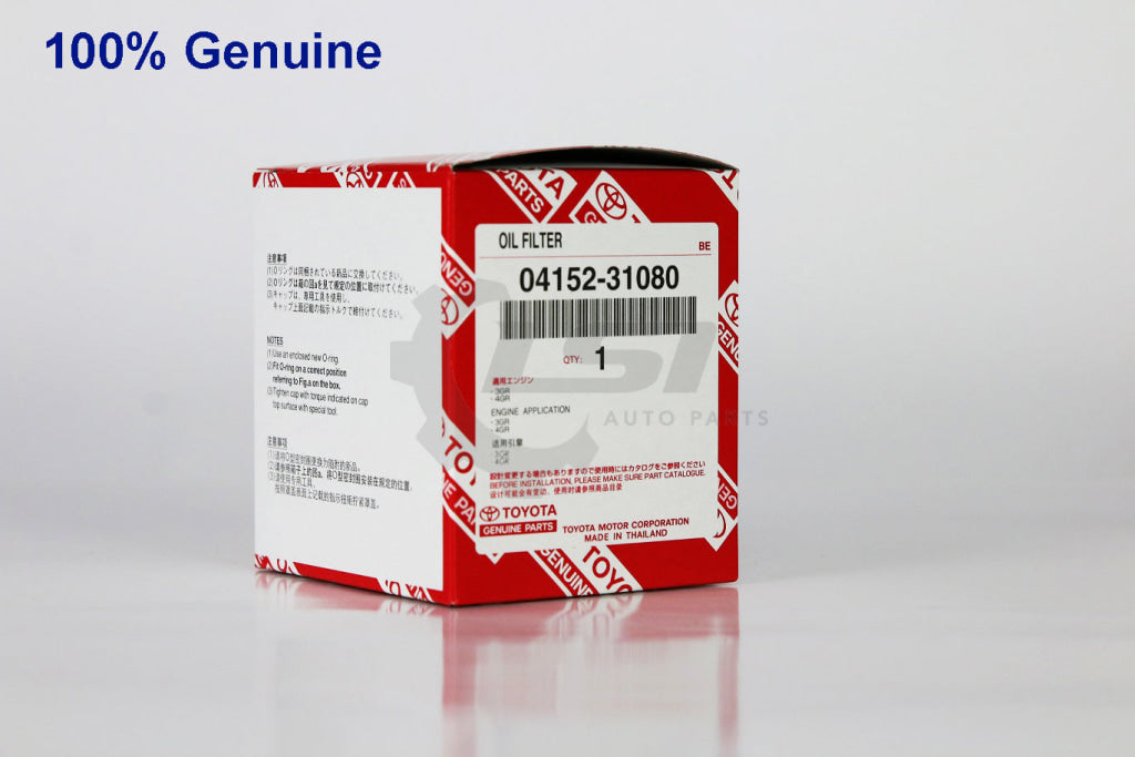 5 X Genuine Toyota Oil Filters 04152-31080 Wco66 R2664P For Lexus Gs300 Gs450H Rc350 Is250 Is250C