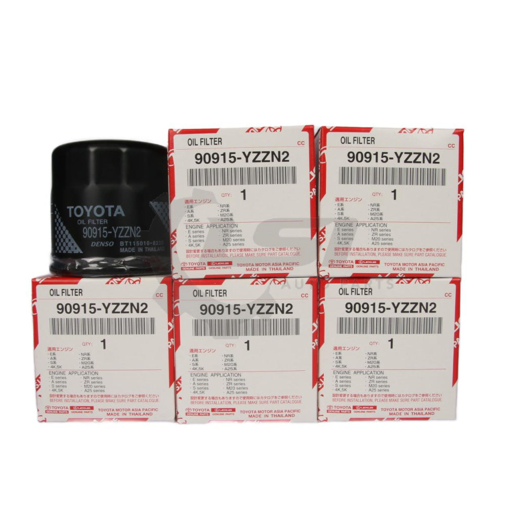 5x Toyota Genuine Oil Filter 90915-YZZN2 for Celica Corolla Echo