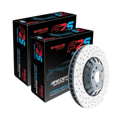 Rear LEFT and RIGHT Brake Disc Rotor for BMW X5 F85 Cross Drilled 385mm