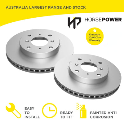 Front Brake Disc Rotors for Honda PRELUDE 2.2L VTiR VTI DOHC 4 STUDS 1991-2002