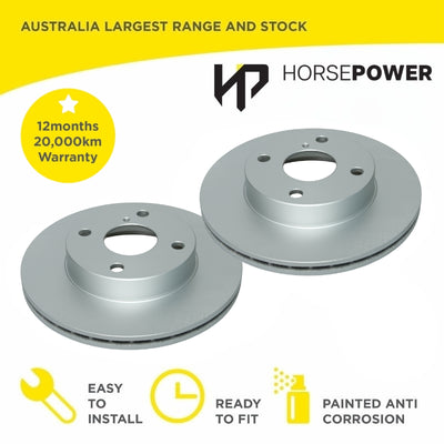 Front Brake Disc Rotors for Ford FESTIVA 1.3L 1.5L WB WF WD Manuel 1994 - 00