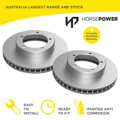 Front Brake Disc Rotors for Toyota LANDCRUISER 100 HDJ100 UZJ100 V8 98-07