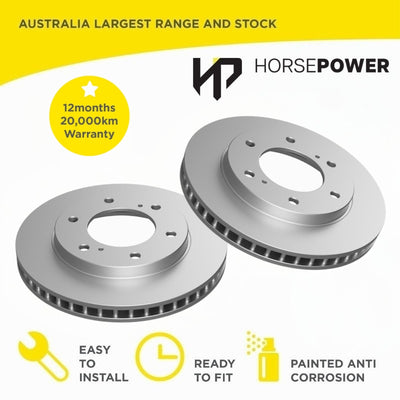Front Brake Disc Rotors for Mitsubishi Challenger 2.4L 4X4 2009 -