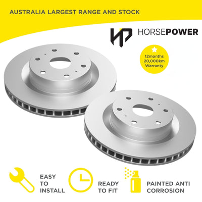 Front Brake Disc Rotors for Toyota PRADO KDJ150 KDJ155 GRJ150 GDJ150 09-18