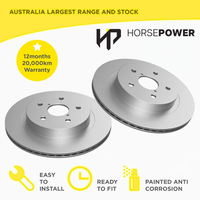 Rear Disc Rotors for Subaru Outback B15 B16 08/2014-12/2025 PCD 114.3mm