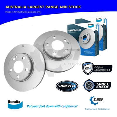 Bendix Front Brake Disc Rotors for Isuzu D-MAX 3.0TD 280mm FR DISC 2008 - Brake Disc Rotors