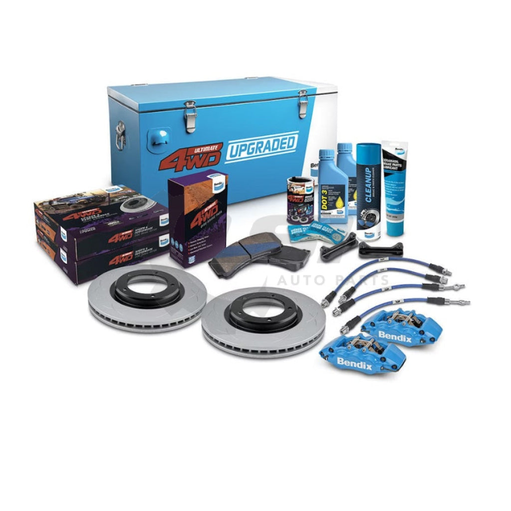 Bendix Ultimate 4x4 Brake Upgrade Kit Front (Suits 2’’ Lift) U4WD-BBUK216F + 2 Upgrade Kit