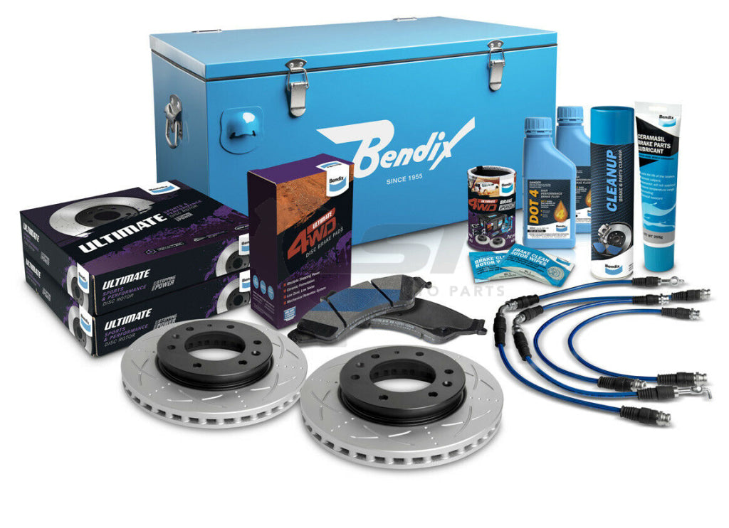 Bendix Ultimate 4X4 Brake Upgrade Kit Front (Suits 2 Lift) With Vsc