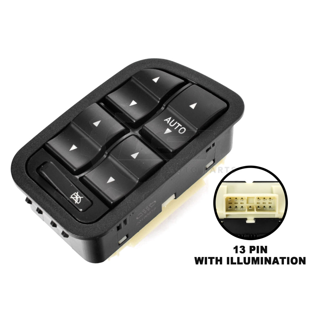 Electric Power Master Window Switch W/ Light For Falcon Fairmont Fairlane Ba Bf