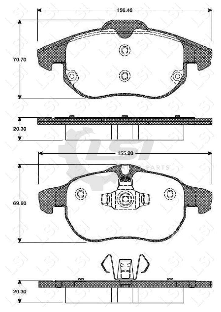 Front Bendix Brake Pads And Disc Rotors For Holden Vectra Cd Zcf 2.2L 2003-2006 Kit