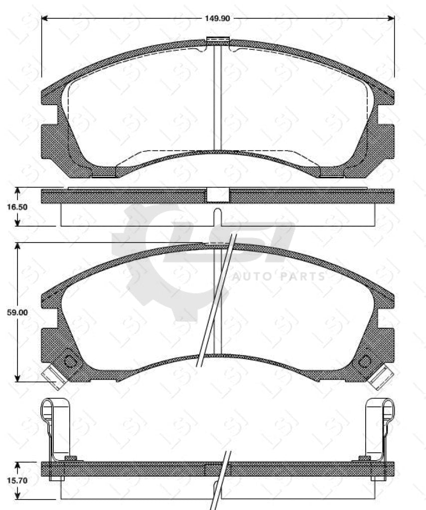 Front Bendix Brake Pads And Rotors For Mitsubishi Challenger 3.0 Pa V6 98-07 Disc Kit