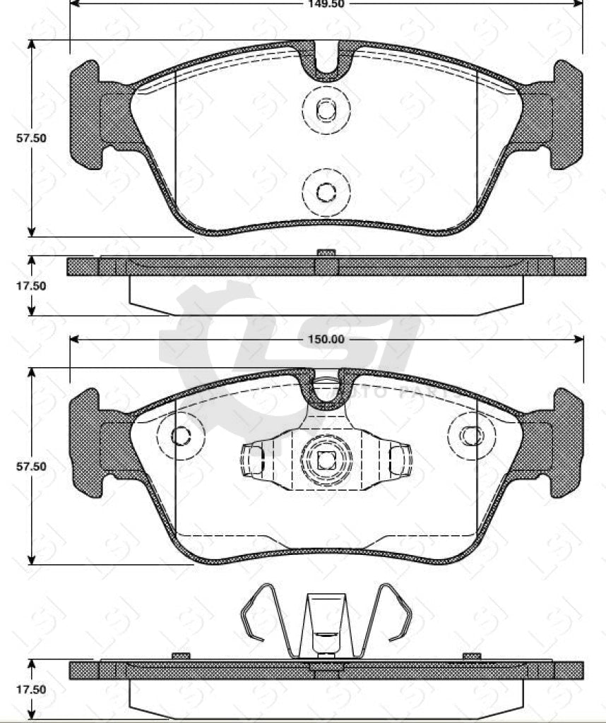 Front Brake Pads And Disc Rotors Set For Bmw 320I E90 2004-2007 Kit