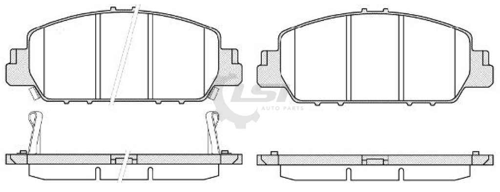 Front Brake Pads And Disc Rotors Set For Honda Odyssey Rc1 2.4L 02/2014 - On Kit