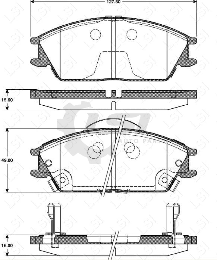 Front Brake Pads And Disc Rotors Set For Hyundai Accent X3 1994-99 Kit