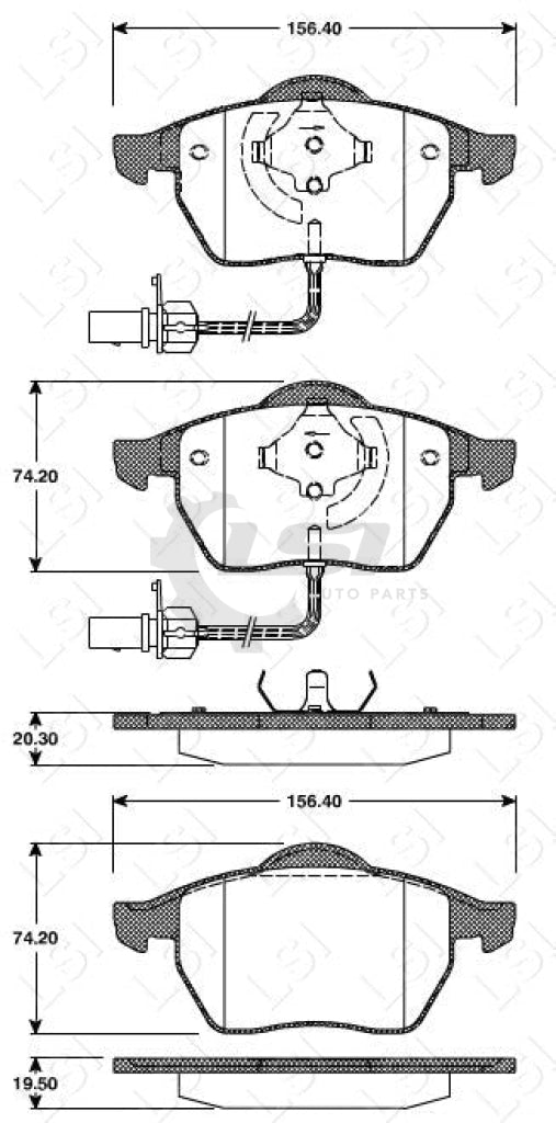 Front Brake Pads And Disc Rotors Set For Volvo V70 1997-2000 Kit