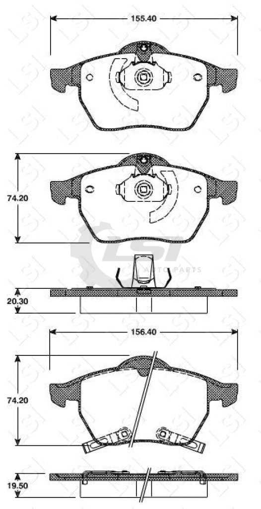 Front Brake Pads And Rotors Set For Holden Vectra 2.0L - 2.6L Js Jr 1995 02 Disc Kit
