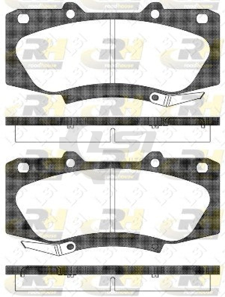 Front Brake Pads For Toyota Hilux Kun25 Kun26 2.5 3.0L 08/05-09/15 Check Profile