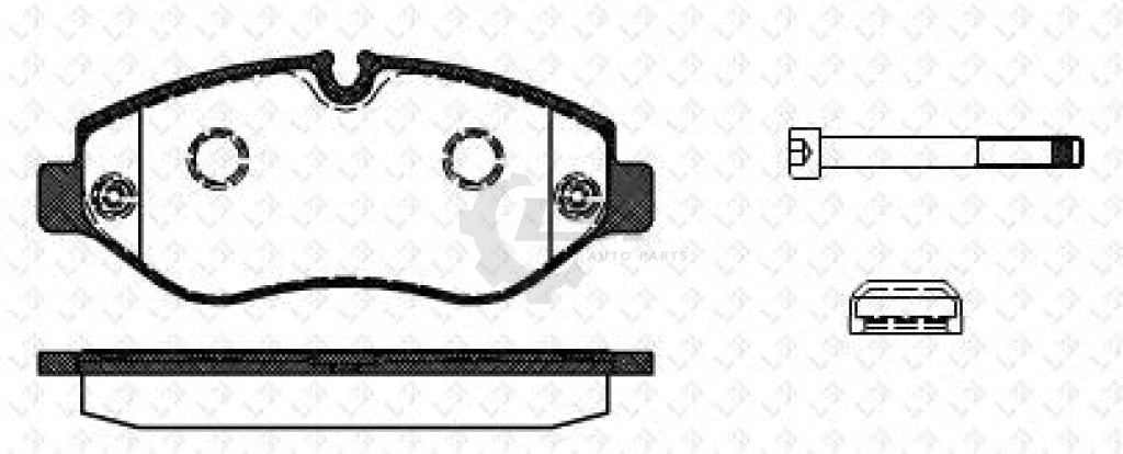 Front Disc Brake Pads Set Of 4 Pieces