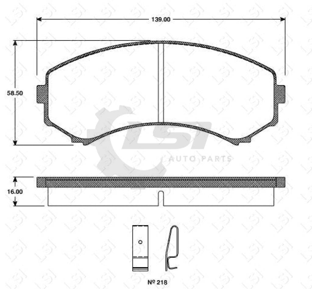 Front Disc Brake Pads Set Of 4 Pieces