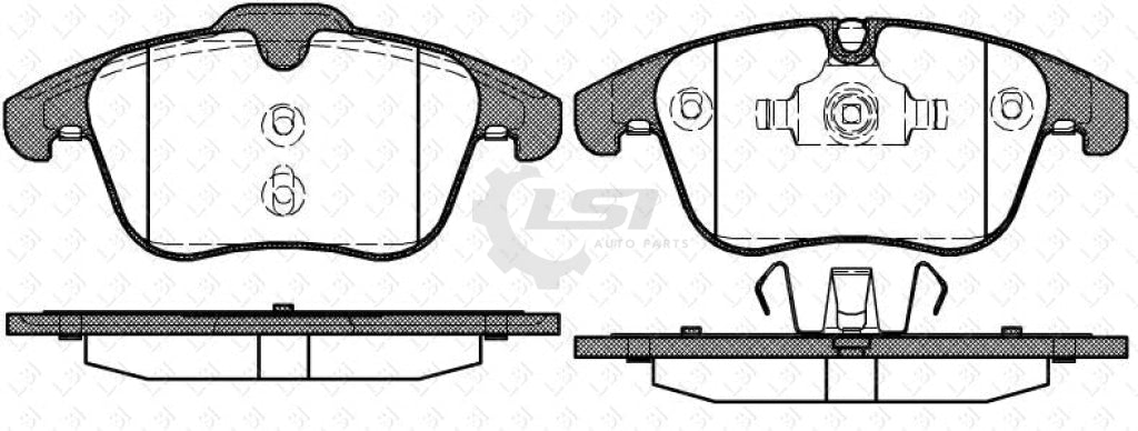 Front Disc Brake Pads Set Of 4 Pieces