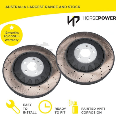 Front Cross Drilled Brake Disc Rotors for Audi SQ7 400mm Brake Disc Rotors