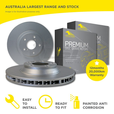 Front Brake Disc Rotors Premium Geomet 330Mm