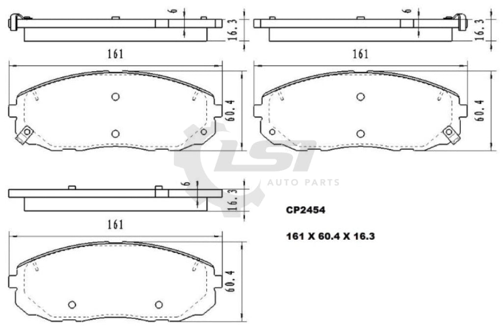 Front Disc Rotors And Brake Pads For Kia Carnival Yp 2015- Kit