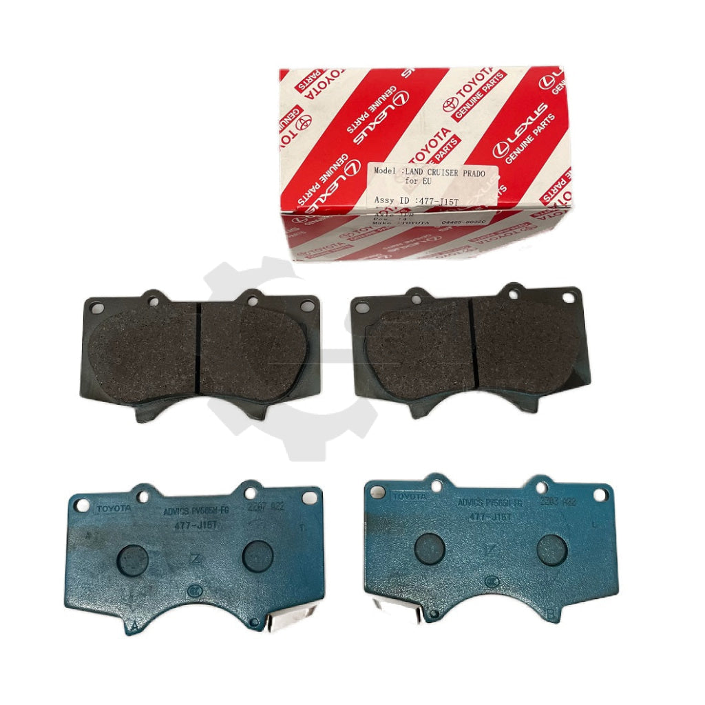 Front Genuine Toyota Brake Pads + Hp Disc Rotors For Hilux Gun125 Gun135 Gun126 Kit