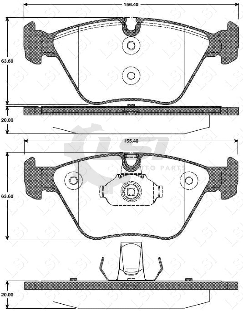 Front Remsa European Brake Pads And Disc Rotors Set For Bmw 330Ci E46 2003-2007 Kit