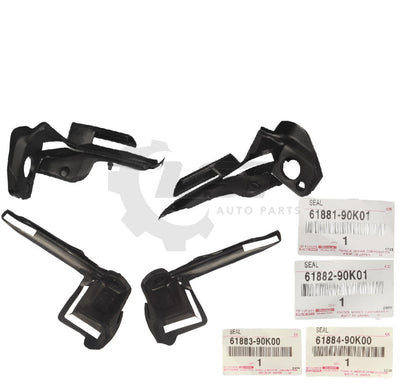 Genuine Landcruiser 75 Series Ute Front Rear Corner Roof Side Rail Rubber Seals Pillar Seal