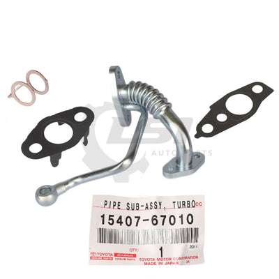 Genuine Prado 90 120 Series 1Kz Te 3.0 Td Turbo Oil Supply Drain Pipe Gasket Kit