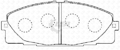 1 Set Of 4X Genuine Toyota Brake Pads For Hiace Trh201221 223 Kdh200 201