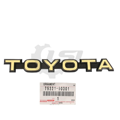 Genuine Toyota Landcruiser 45 40 Series Fj Hj Bj Front Grille Badge Emblem Plate 2-Pins 75321-90300