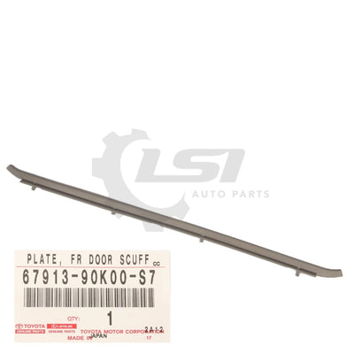 Genuine Toyota Landcruiser 75 Series Grey Tread Plate Kick Strip Door Sill