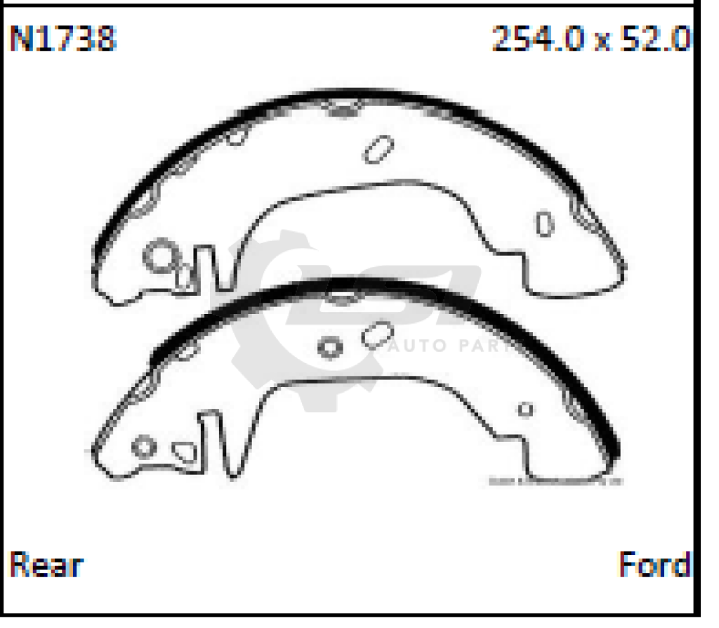 Horsepower Brake Shoes Ford Transit Shoes