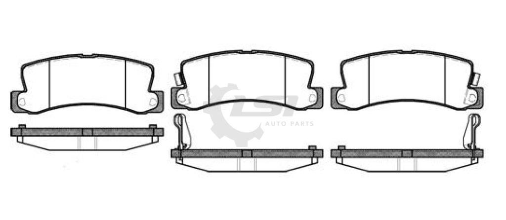 Rear Brake Pads And 288Mm Rotors Set For Toyota Camry 2.2 Sxv10 Sdv10R 1993-98 Disc Kit