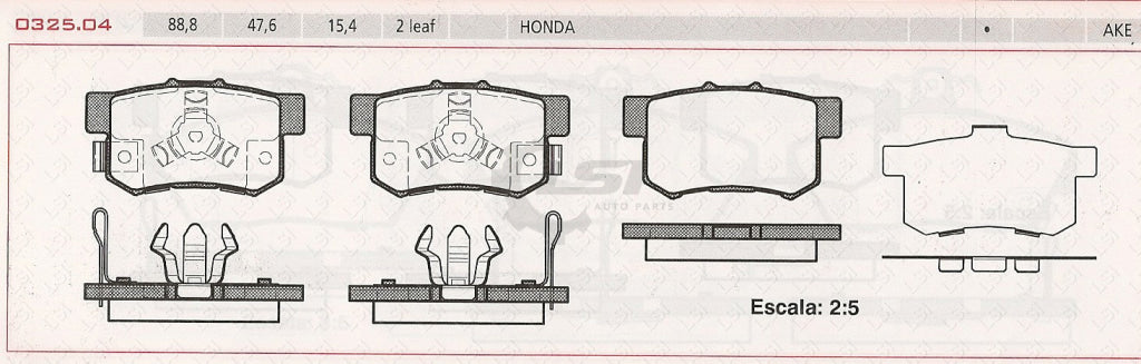 Rear Brake Pads And Disc Rotors Set For Honda Accord 2.0 2.4 3.5 Vti 2009 Kit