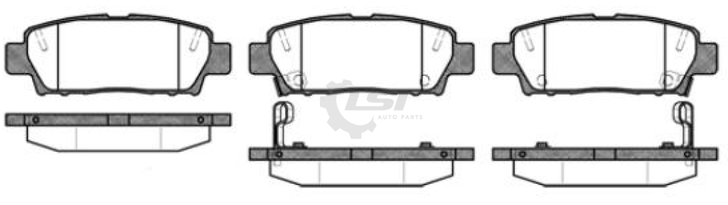 Rear Brake Pads And Disc Rotors Set For Toyota Avalon 3.0 Mcx10R 2000-03 Kit