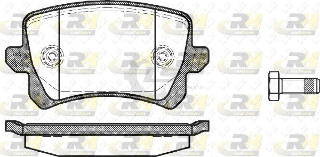 Rear Brake Pads And Disc Rotors Set Kit