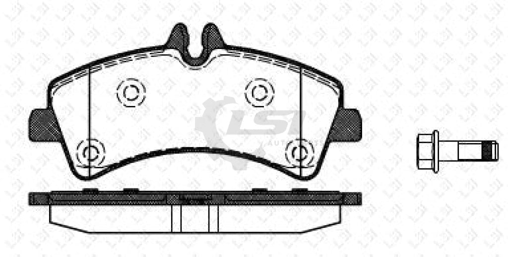 Rear Heavy Duty Brake Pads And Disc Rotors For Mb Sprinter 906 416 419 10-18 Kit