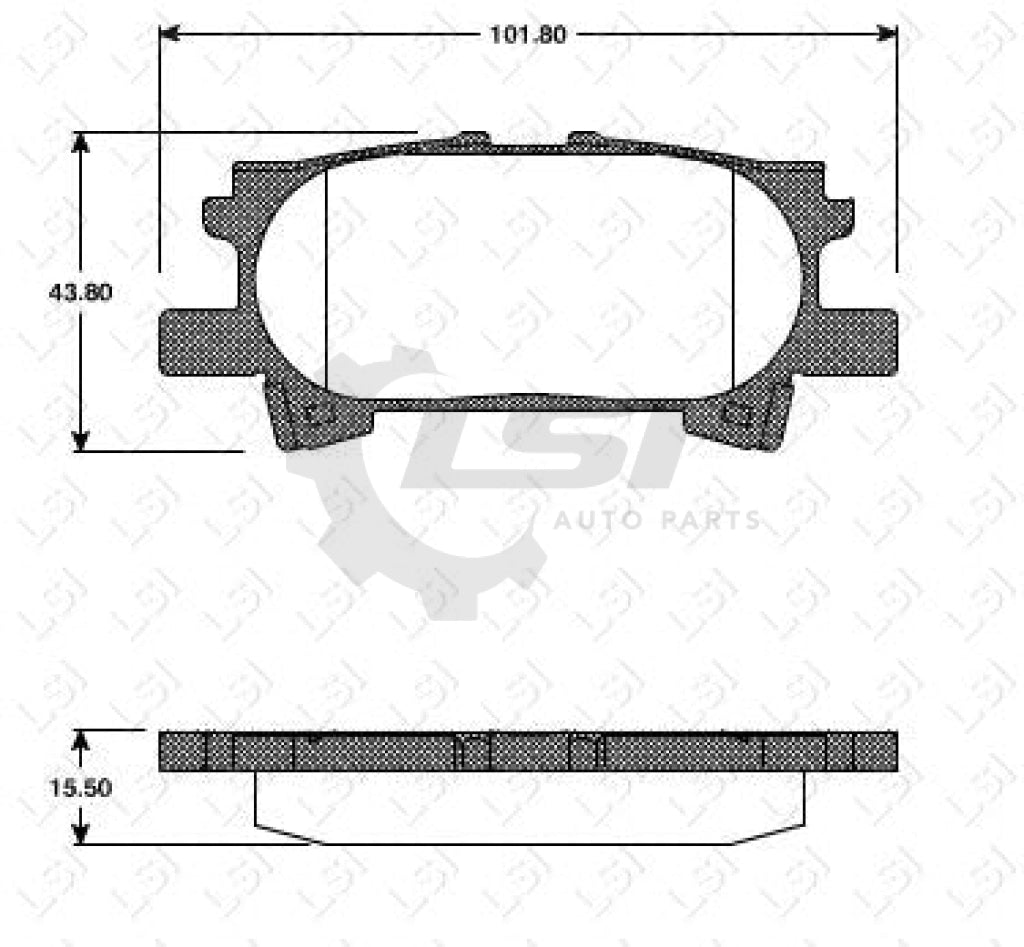 Rear Brake Pads And Rotors Set For Lexus Rx330 3.3L 6Cyl Mcu38R 2003-06 Disc Kit