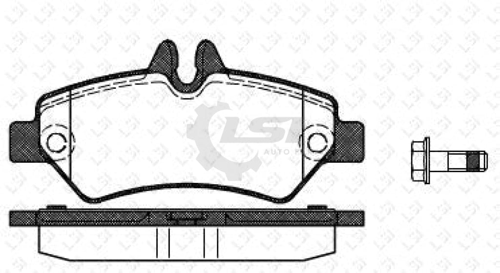 Rear Disc Brake Pads Set Of 4 Pieces