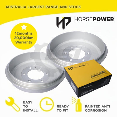 Rear Brake Shoes and Brake Drum Set for Isuzu D Max TF 2008-2018 Drum Brake Kit