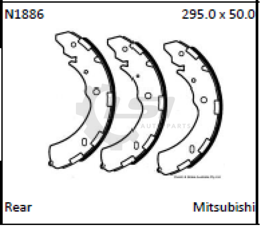 Rear Brake Shoes And Drum Set For Mitsubishi Triton Ml Mn 2.5L 2008-2015 Disc Kit